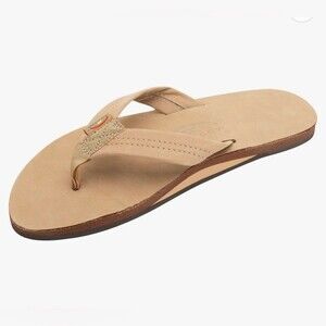 Rainbow Single Layer Premier Leather with Arch Support 1" Strap